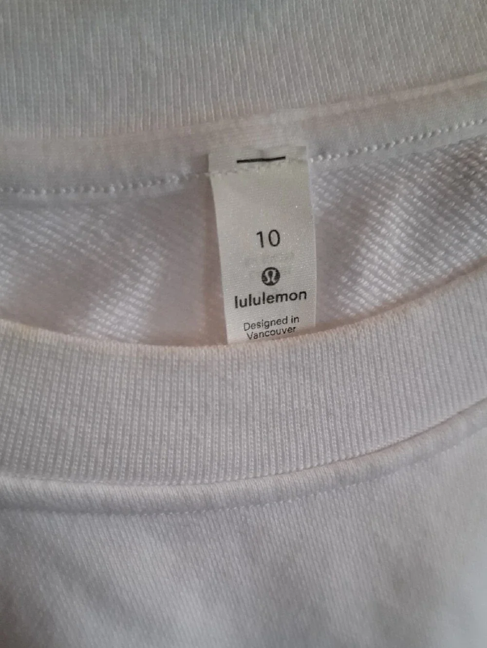 Lululemon Perfectly Oversized Crew Sweatshirt White Size 10